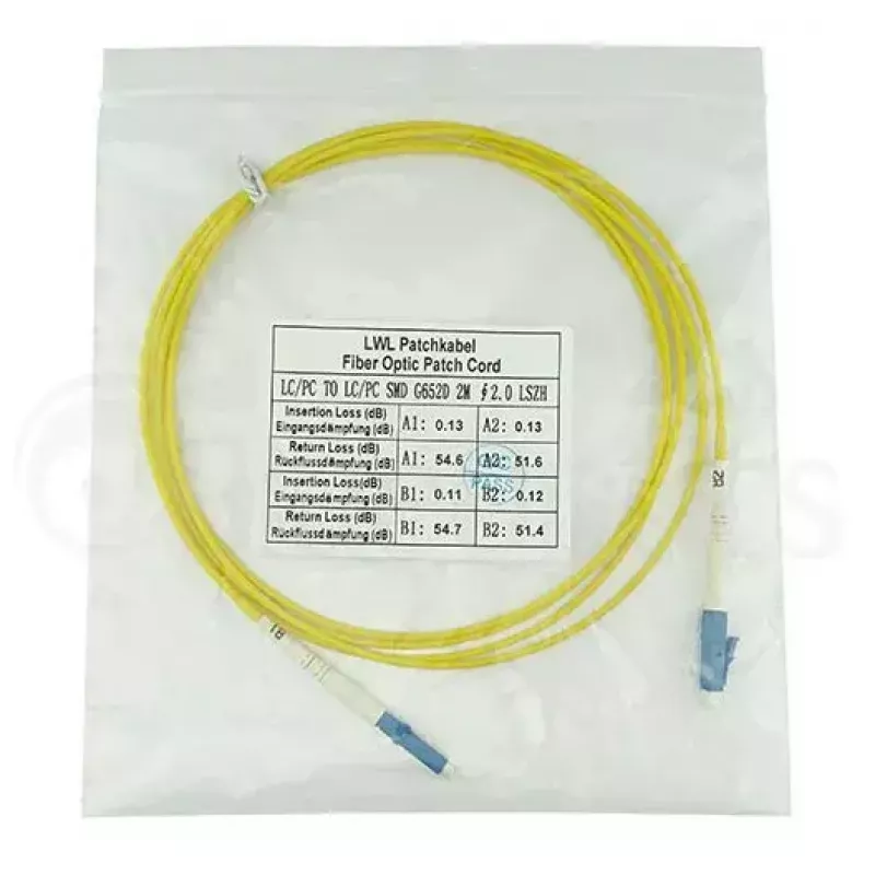 BlueOptics SFP2121BU1MK InfiniBand optiskais šķiedras kabelis 1 m LC dzeltens