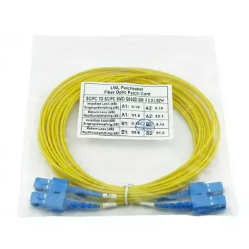 BlueOptics SFP3232BU3MK InfiniBand optiskās šķiedras kabelis 3 m SC dzeltens