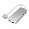 Hama 00200133 portatīvā datora dokstacija/porta replikators USB 3.2 Gen 1 (3.1 Gen 1) Type‑C Sudraba, Balta