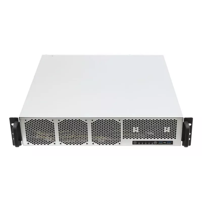 Servera barebone ASRock 2U1G-B650 statīvā 2U, AMD B650 mikroshēmojums, LGA 1718, 2×2,5 collu nodalījumi, 1000 W PSU, DDR5, Aspeed AST2600, 5×USB-A, Gigabit Ethernet