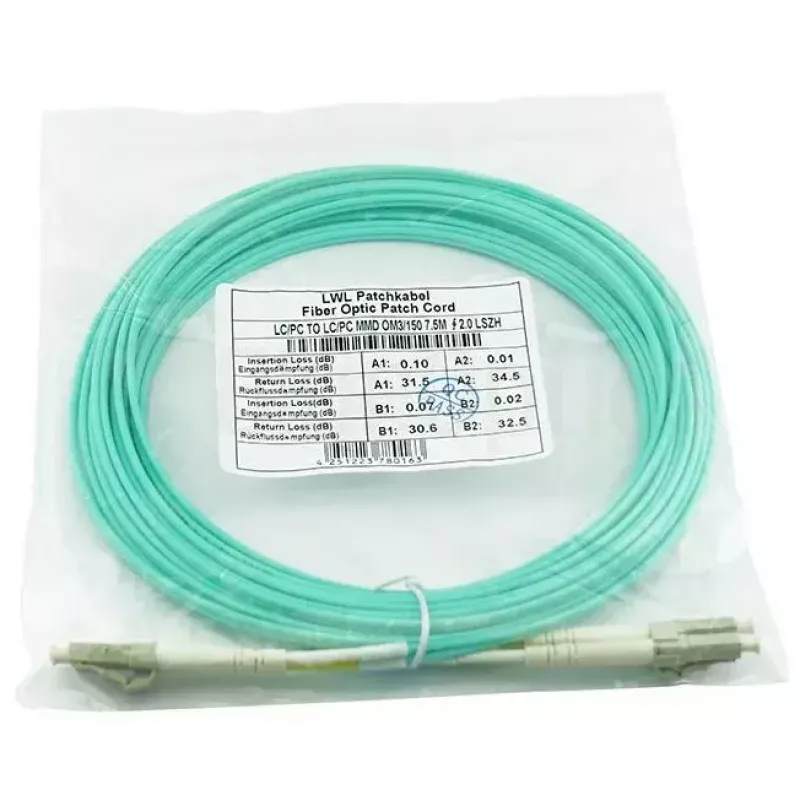 Fibre optic kabelis BlueOptics 050502T512000003M 3m 2x LC LC/APC zaļa
