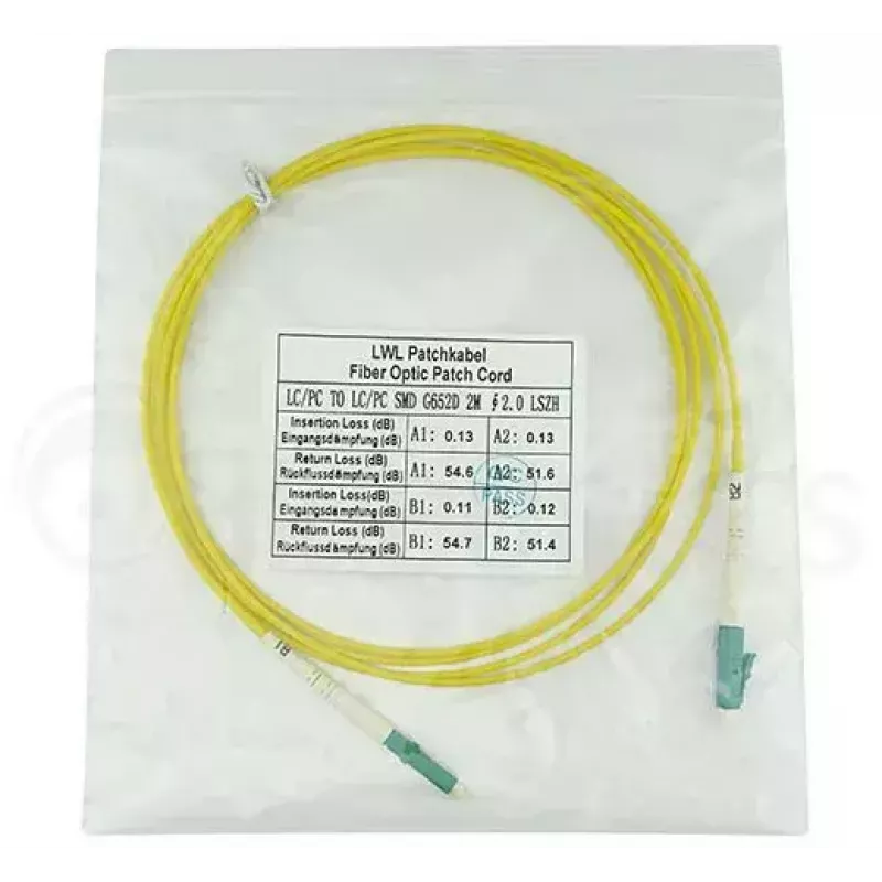 BlueOptics SFP2121BU2MM InfiniBand optiskās šķiedras kabelis 2 m LC Dzeltens