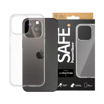 PanzerGlass SAFE. by ® TPU vāciņš Transparent iPhone 15 Pro Max