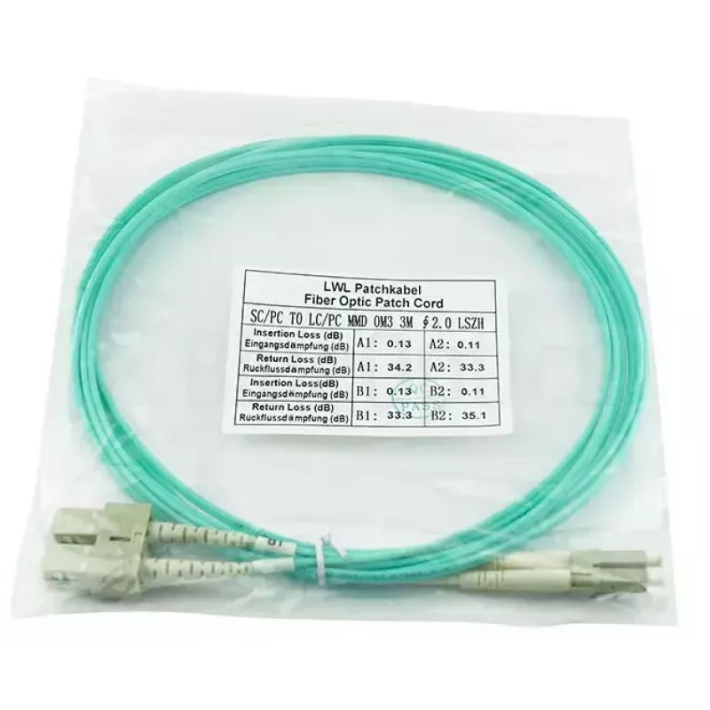 BlueOptics SFP3132EU2MK InfiniBand optiskās šķiedras kabelis 2 m SC Aqua