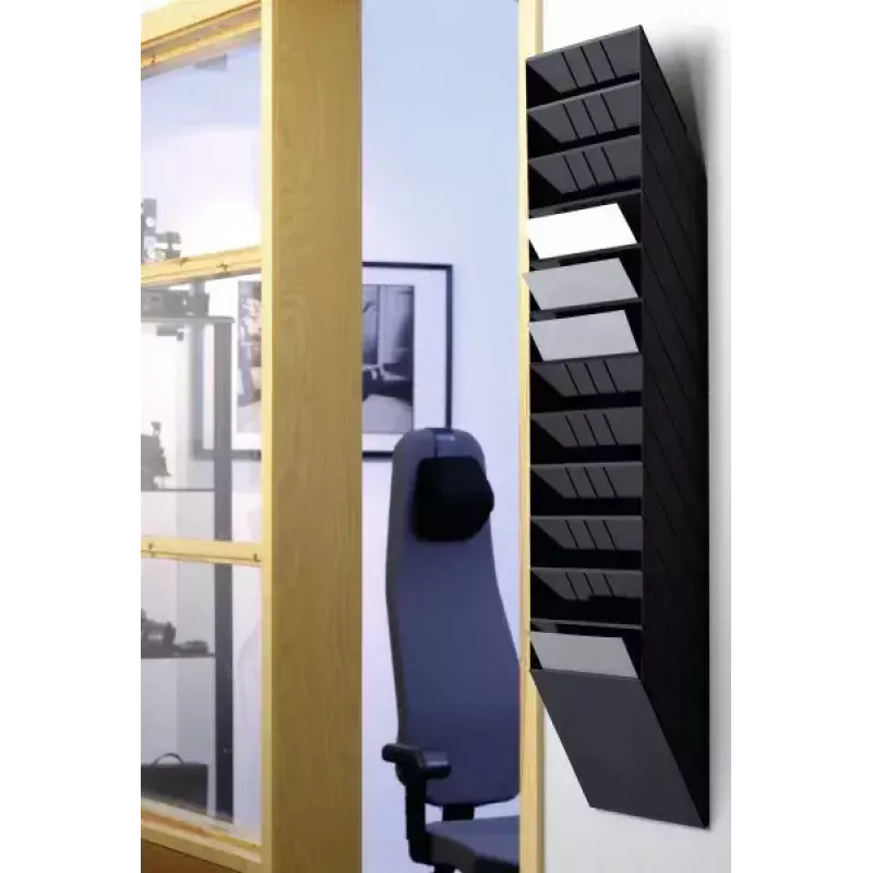 Literatūras plaukts Durable FLEXIBOXX 12 plaukti melns