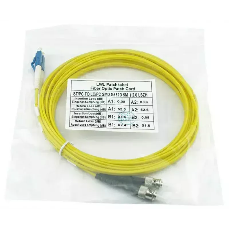 BlueOptics SFP3133BU2MK InfiniBand optiskās šķiedras kabelis 2 m LC ST Dzeltens