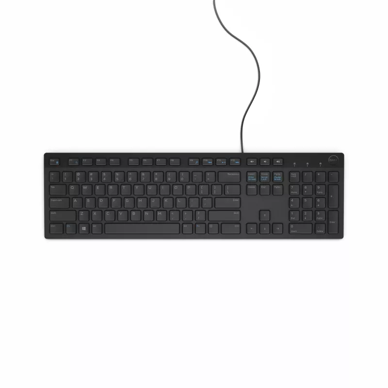DELL vadu tastatūra - KB216 - UK (QWERTY) - melna - (RTL BOX)