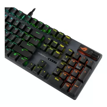 Mehāniskā spēļu tastatūra ASUS ROG Strix Scope II X — Pilnizmēra, USB, RGB, Šveices izkārtojums, Melna