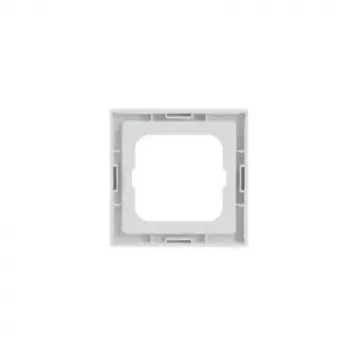 Elektrības slēdžu aizsedzošā plāksne Busch-Jaeger 1721-884K, bezskrūvju, balta, termoplastmasa, 80 × 80 × 11 mm