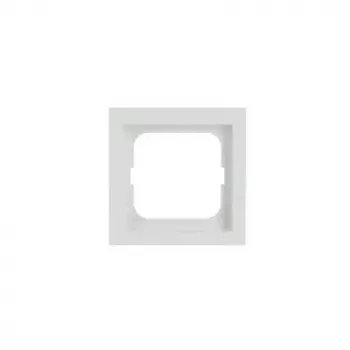 Elektrības slēdžu aizsedzošā plāksne Busch-Jaeger 1721-884K, bezskrūvju, balta, termoplastmasa, 80 × 80 × 11 mm