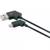 USB kabelis Schwaiger LKW 120 M 1.2m USB A Micro-USB B melns