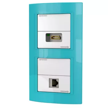 Kontaktligzda RJ-45 + HDMI Kindermann 7456 000 543