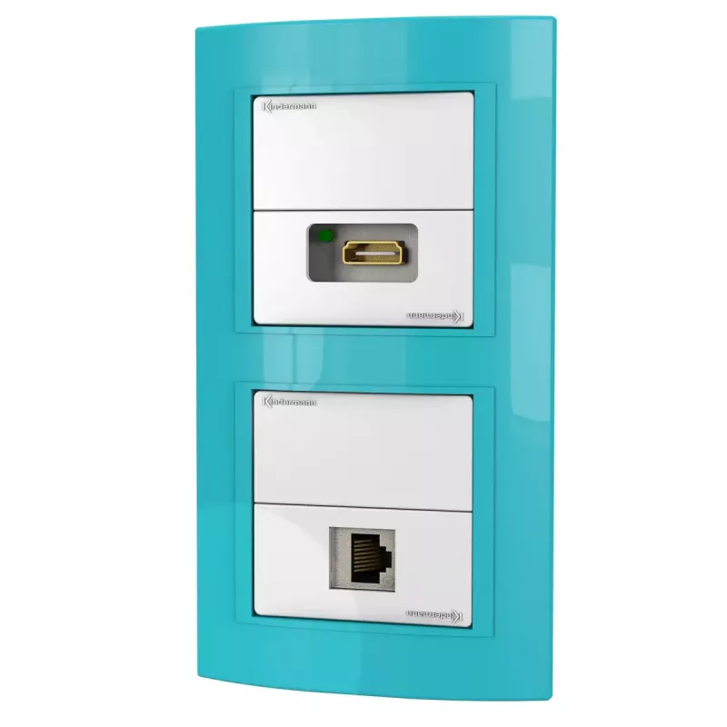 Kontaktligzda RJ-45 + HDMI Kindermann 7456 000 543