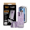 Aizsargapvalks PanzerGlass CARE Feature Kick 3w1 iPhone 17 ar iebūvētu ekrāna stiklu un kameras lēcu aizsardzību