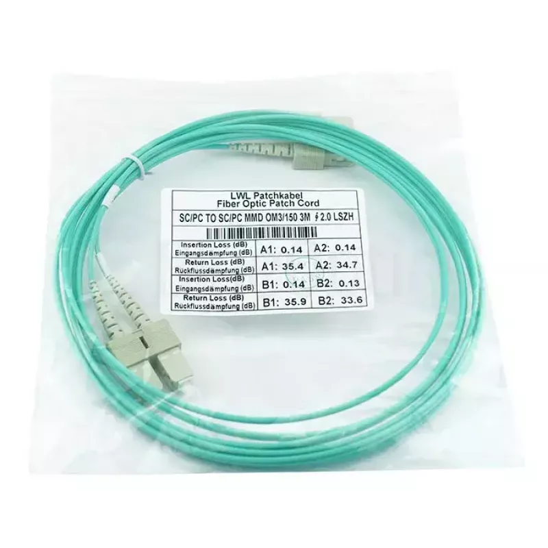 BlueOptics SFP3232EU10MK InfiniBand optiskās šķiedras kabelis 10 m SC Aqua