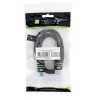 Techly 0,5 m ātrgaitas HDMI kabelis ar Ethernet A/A M/M Melns ICOC HDMI-4-005