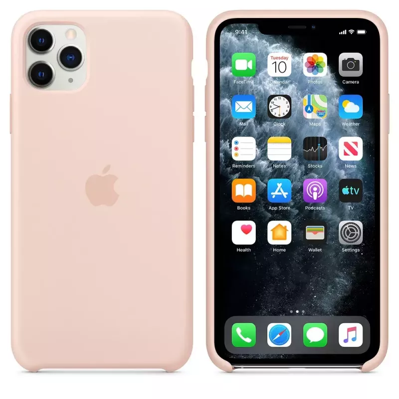 Apple iPhone 11 Pro Max silikona maciņš – rozā smilšu krāsā