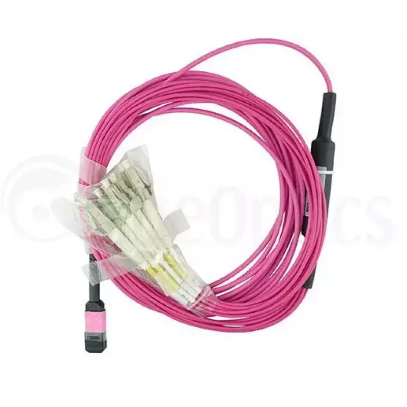 BlueOptics CBL-MPO12-4LC-OM4-3M-BO InfiniBand optiskās šķiedras kabelis 4x LC MPO 3m