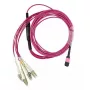 BlueOptics CBL-MPO12-4LC-OM4-3M-BO InfiniBand optiskās šķiedras kabelis 4x LC MPO 3m