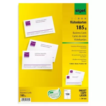 Vizītkaršu papīrs Sigel DP830
