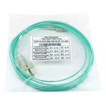 BlueOptics SFP3232EU7.5MK InfiniBand optiskās šķiedras kabelis 7,5 m SC zaļš