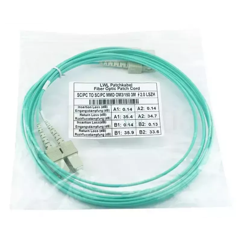 BlueOptics SFP3232EU7.5MK InfiniBand optiskās šķiedras kabelis 7,5 m SC zaļš