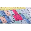 Klaviatūra Logickeyboard LKB-CBASE-AJPU-DE Office USB QWERTZ vācu daudzkrāsaina