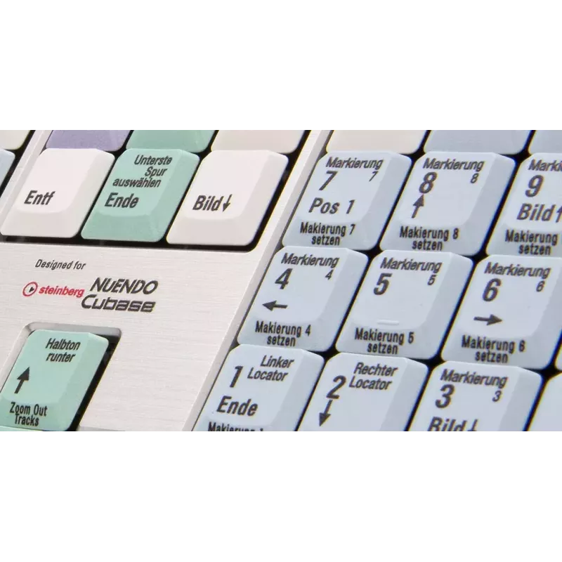 Klaviatūra Logickeyboard LKB-CBASE-AJPU-DE Office USB QWERTZ vācu daudzkrāsaina