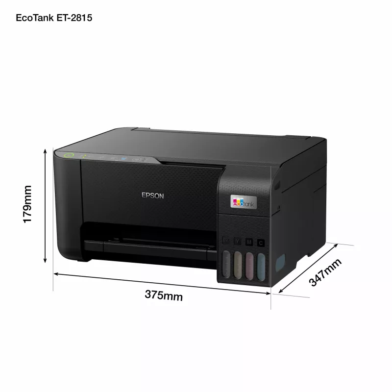 Daudzfunkciju printeris Epson EcoTank ET-2815 tintes krāsu druka