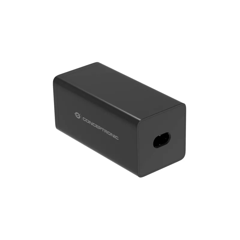 Conceptronic 6 Portu 200 W GaN USB PD lādētājs ar USB-C uzlādes kabeli, USB-C x 4, USB-A x 2, QC 3.0, PD 3.1, PPS
