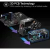 Conceptronic 6 Portu 200 W GaN USB PD lādētājs ar USB-C uzlādes kabeli, USB-C x 4, USB-A x 2, QC 3.0, PD 3.1, PPS