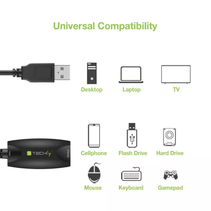 Techly SuperSpeed USB3.0 aktīvs pagarinātāja kabelis 5m melns ICUR3050