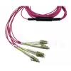 BlueOptics CBL-MPO12-4LC-OM4-5M-BO InfiniBand optiskās šķiedras kabelis 4x LC MPO 5m