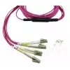 BlueOptics CBL-MPO12-4LC-OM4-5M-BO InfiniBand optiskās šķiedras kabelis 4x LC MPO 5m