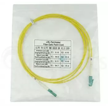 BlueOptics SFP2121BU1MM InfiniBand optiskās šķiedras kabelis 1 m LC Dzeltens