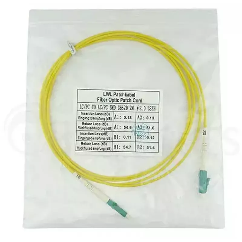 BlueOptics SFP2121BU1MM InfiniBand optiskās šķiedras kabelis 1 m LC Dzeltens