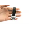 Atslēgu piekariņš TROIKA TWISTER Melns Sudraba Āda Metāls 16mm 9mm