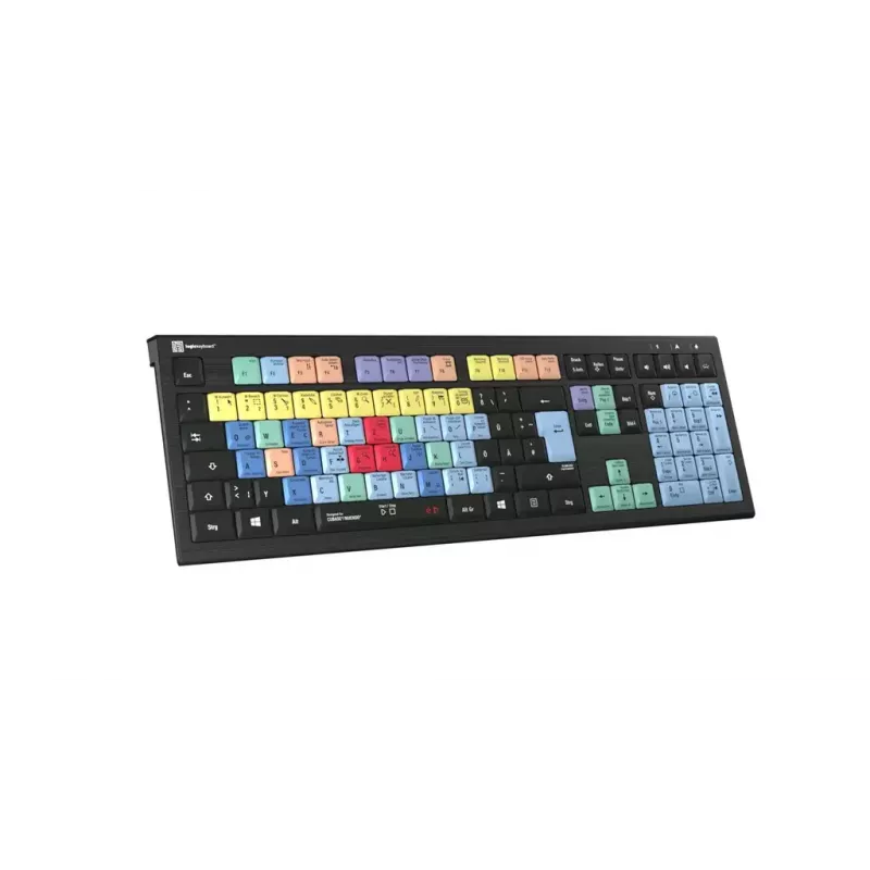 Klaviatūra Logickeyboard LKB-CBASE-A2PC-DE Universāla USB QWERTZ Vācu Melna