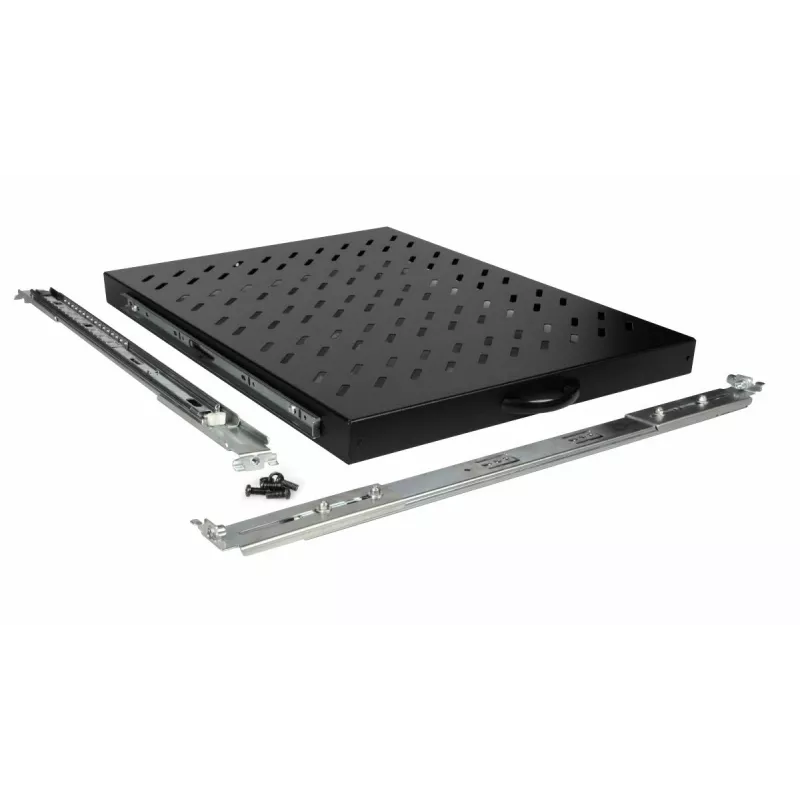 Equip bīdāmais plaukts 19', 1U, 800MM, melns
