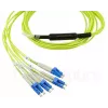 MPO-4xLC vienmoda komutācijas kabelis BlueOptics CBL-MPO12-4LC-SMF-2M 2m G.657.A1