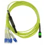 MPO-4xLC vienmoda komutācijas kabelis BlueOptics CBL-MPO12-4LC-SMF-2M 2m G.657.A1