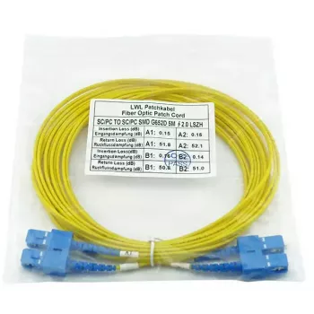 BlueOptics SFP3232BU1MK InfiniBand optiskās šķiedras kabelis 1 m SC Dzeltens