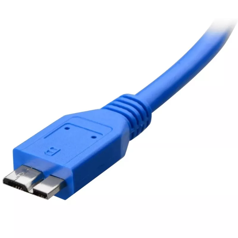 Techly USB 3.0 Superspeed kabelis A / Mikro B 2m zils ICOC MUSB3-A-020