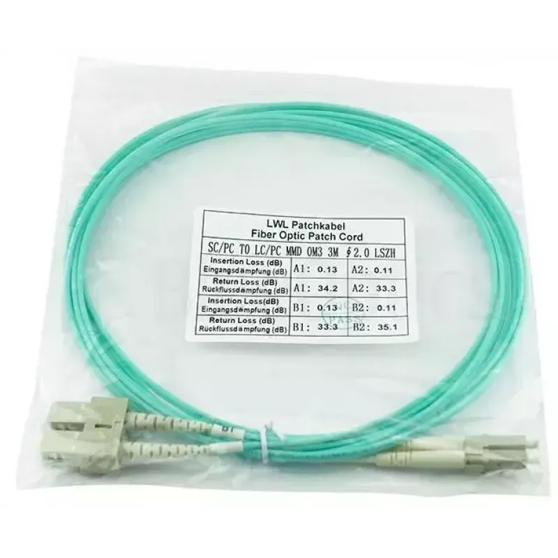 BlueOptics InfiniBand optiskās šķiedras kabelis 1 m 2x LC 2x SC LC/APC