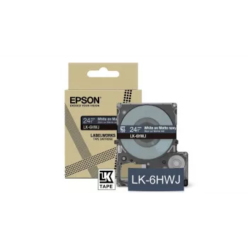 Etiķešu lente Epson LK-5HWJ Tumši zila ar baltu druku Termopārneses 1.8 cm