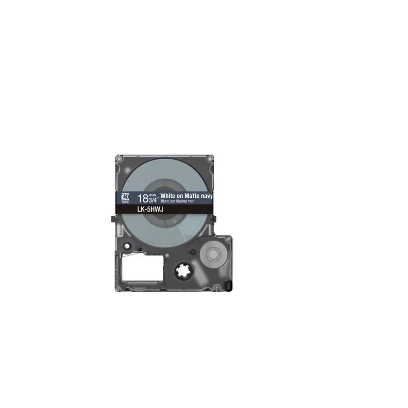 Etiķešu lente Epson LK-5HWJ Tumši zila ar baltu druku Termopārneses 1.8 cm