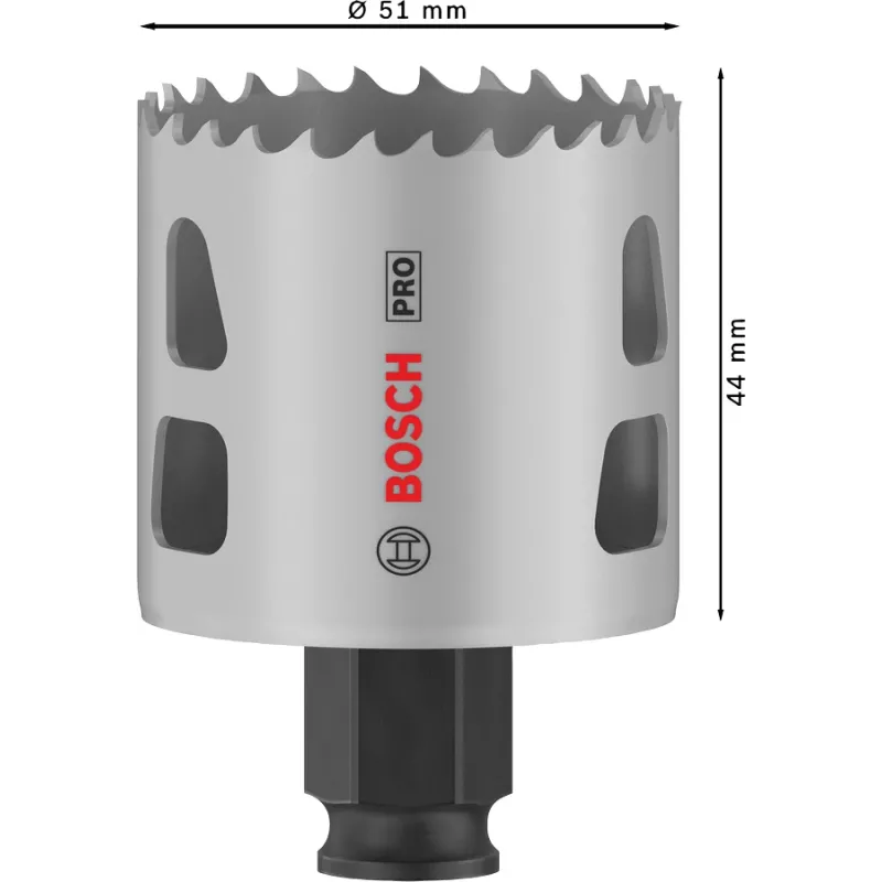 Bosch PRO Multi Material PC Plus 44/51 mm viens urbjmašīnas kausveida urbis
