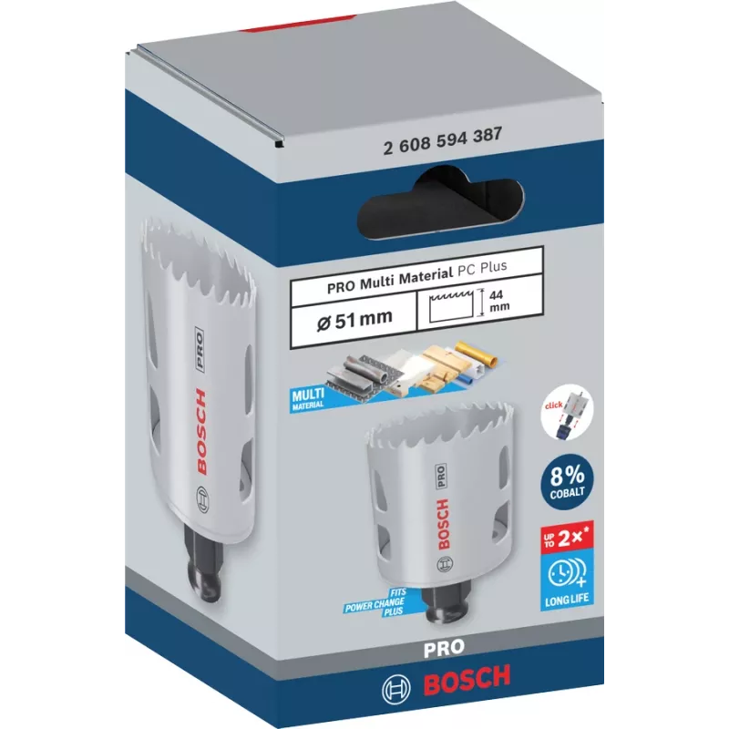 Bosch PRO Multi Material PC Plus 44/51 mm viens urbjmašīnas kausveida urbis
