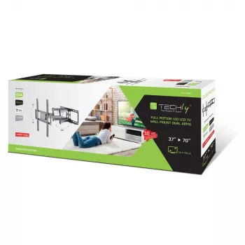 Techly ICA-PLB 344LTY TV sienas stiprinājums/statīvs 177.8 cm (70 collas) Melns