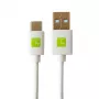 Techly ICOC MUSB20-CMAM10TW USB kabelis USB 2.0 1 m USB A USB C Balts